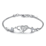 925 Silver Love Heart Bracelet - Birthday Friendship Wish
