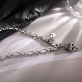 925 Silver Lucky Cat Bell Bracelet Women Party Gift Jewelry