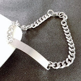 925 Sterling Silver Couple Bracelets Classic Chain Design