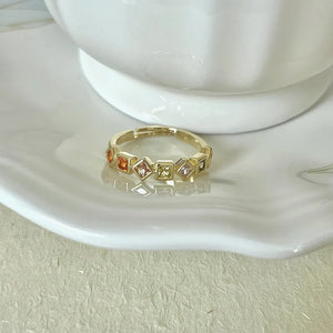 925 Silver Pearl Drop Glaze Ring for Women Girl Gift Adjustable Jewelry