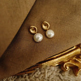 925 Silver Pearl Earrings For Women Ins Elegant Ear Studs