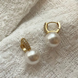 925 Silver Pearl Earrings for Women French Party Jewelry