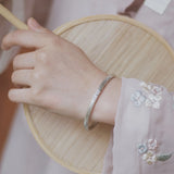 925 Sterling Silver Retro Pattern Bracelet For Women