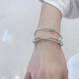 925 Sterling Silver Multi-layer Bracelet for Women