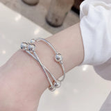 925 Sterling Silver Multi-layer Bracelet for Women