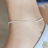 925 Silver Round Beads Bracelet for Women