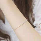 925 Silver Round Beads Bracelet for Women