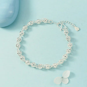 925 Silver Bracelet Hollow Ball Women Jewelry Party Gift