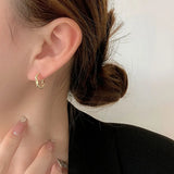 925 Silver Hoop Earrings 6-Piece Set Charming Party Jewelry