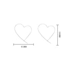 925 Sterling Silver Hollow Heart Earring Love Style Women Earrings
