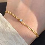 925 Silver Diamond Bracelet for Women, Girlfriend Gift Jewelry