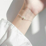 925 Sterling Silver Daisy Bracelet For Women