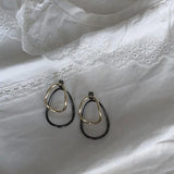925 Silver Stud Earrings Vintage Irregular Geometric Party Jewelry