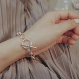 925 Sterling Silver Thick Chain Bracelet TO Buckle Thai Silver Bracelet