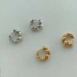 925 Silver Twist Hollow Earrings Women Ins Ear Stud Party Jewelry