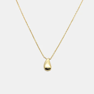 925 Silver Water Drop Pendant Necklace Women Jewelry