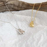 925 Silver Water Drop Pendant Necklace Women Jewelry