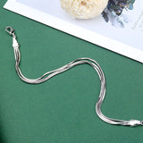 925 Silver 3-layer Small Fresh Bracelet for Women