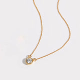 Classical Zircon Earring Necklace Set - 925 Sterling Silver
