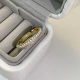 925 Silver Zircon Pearls Ring Women Office Jewelry Gift
