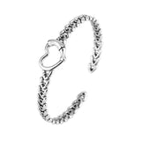 925 Sterling Silver Intertwined Love Bracelet for Women