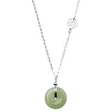 Elbow Bead Chain Hetian Jade Necklace Fresh Temperament Ins