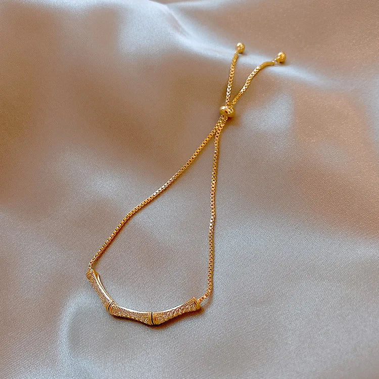 Bamboo Bracelet for Women Girl Gift INS Temperament Light