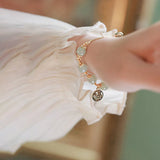 Hetian Jade Bracelet Lucky Character Beading Jewelry Gift