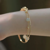 Hotan Jade Bracelet Double Layer Blessing Jewelry Year Gift