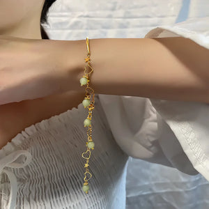 Tassel Love Bracelets for Women's Starlight Hetian Jade Jewelry