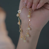 Tassel Love Bracelets for Women's Starlight Hetian Jade Jewelry