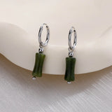 Hetian Jade Earrings Ethnic Style Enamel