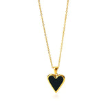 Love Necklace Female Enamel Pendant Light Retro Clavicle Chain Jewelry Gift