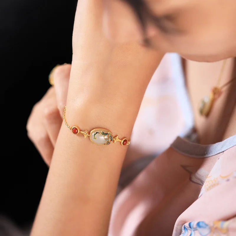Hetian Jade Summer Bracelet for Women