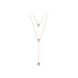 S925 Sterling Silver Double Necklace Female Clavicle Chain Niche Sense Necklace