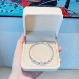 Silver Anxious Bracelet for Women Girl Birthday Gift Hollow Out Ball Adjustable