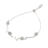 Silver Moonstone Bracelet for Women Irregular Jewelry Gift