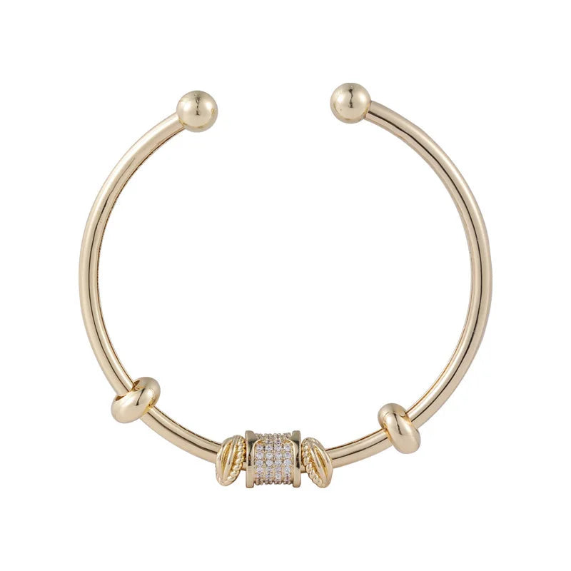 Sterling Silver Cylinder Cuff Bracelet for Girlfriends