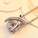 Crystal Zircon Water Drop Necklace Women's Clavicle Chain