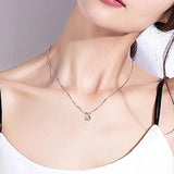 Crystal Zircon Water Drop Necklace Women's Clavicle Chain