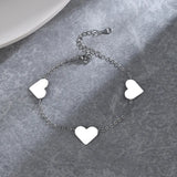 Sterling Silver Love Bracelet Heart Shaped Jewelry Gift