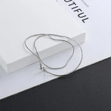 Snake Bone Chain Double Bracelet Sterling Silver Jewelry Gift