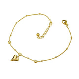 Heart Pendant Anklet for Halloween Party