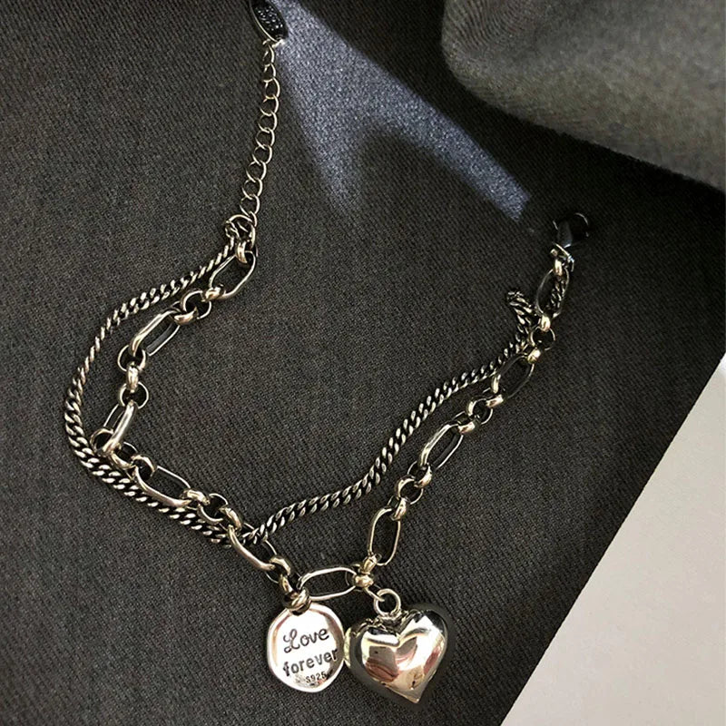 VENTILLE Love Heart Bracelet 925 Silver Tag Jewelry