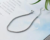 2mm 925 Sterling Silver Beads Chain Bracelet C-S1946