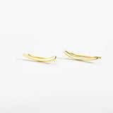 925 Silver Climber Earring Stud Women Fine Jewelry Pendientes