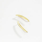 925 Silver Climber Earring Stud Women Fine Jewelry Pendientes