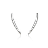 925 Silver Climber Earring Stud Women Fine Jewelry Pendientes