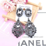 Rhinestone Crystal Drop Earrings Long Earrings For Woman