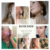 Rhinestone Crystal Drop Earrings Long Earrings For Woman